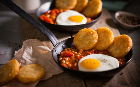 Spicy Tomato And Baked Beans Breakfast