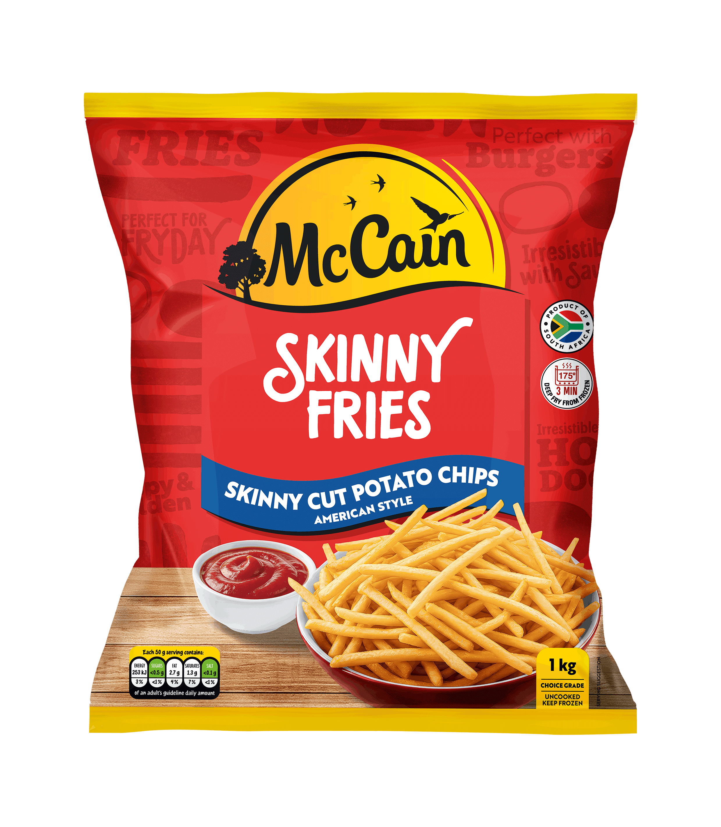 American Style Skinny Fries 1kg & 1.5kg