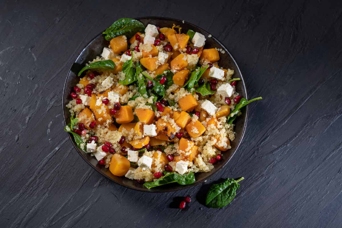 Butternut and Quinoa Salad with Citrus Dressing