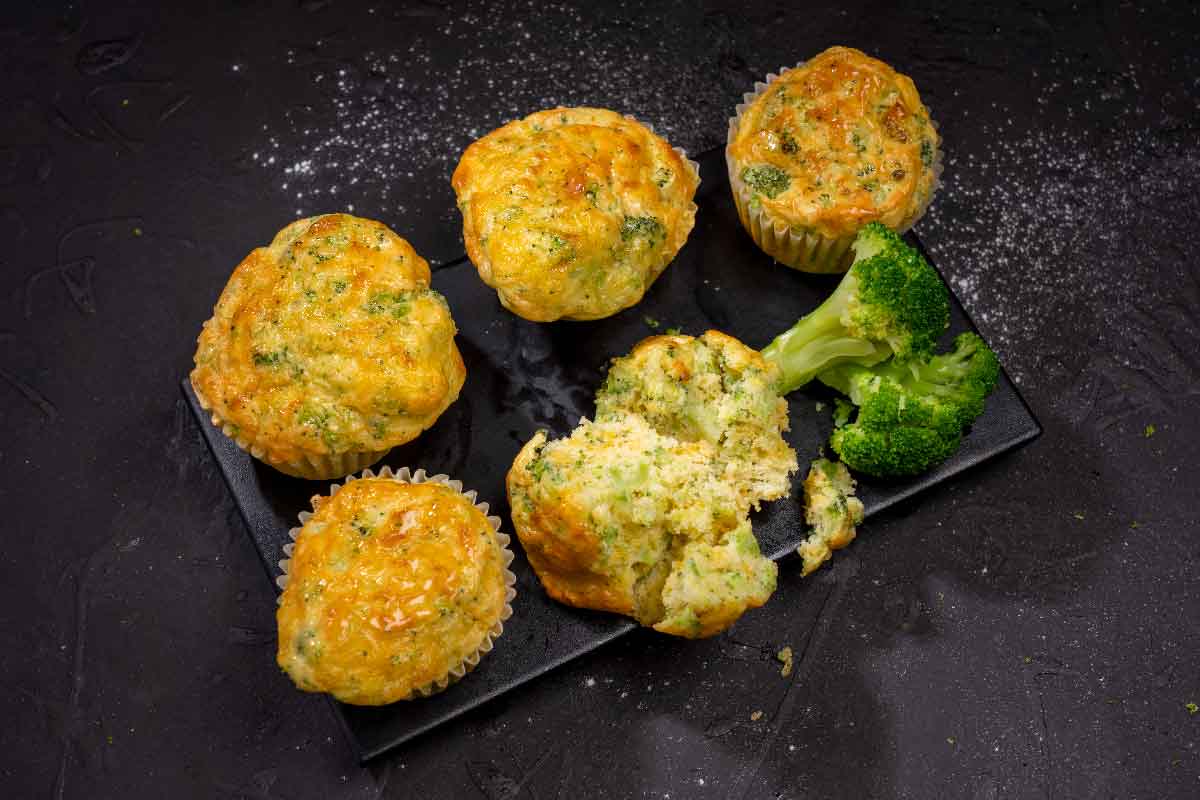Broccoli and Cheese Breakfast Muffins