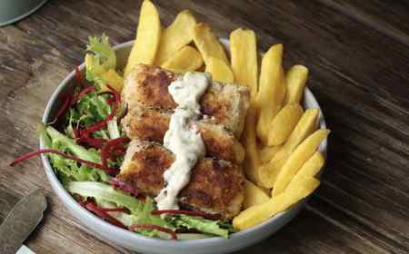 Coconut Fish & Oven Chips