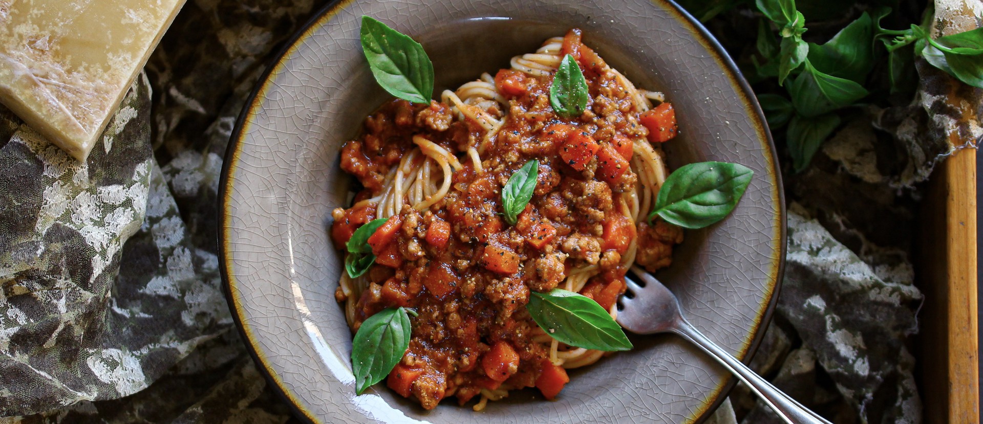 Spaghetti Bolognese With Carrots